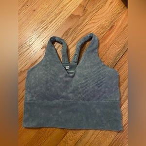 All In Motion ribbed Teal Sports Bra Size Medium